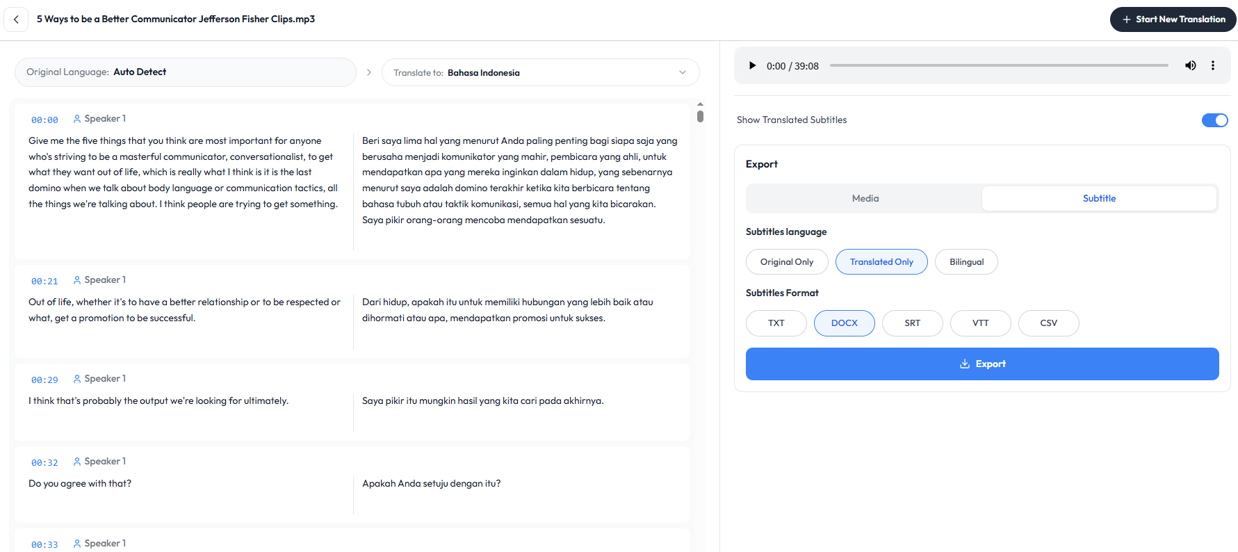 Step 5: Export in the Format You Need