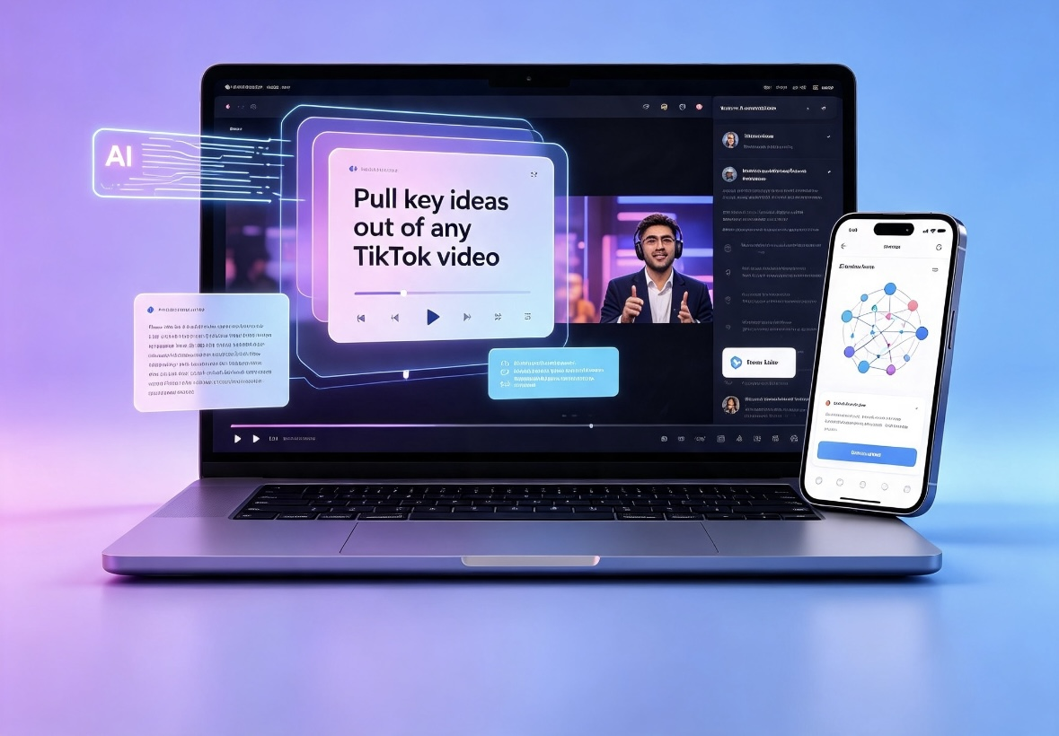Pull key ideas out of any TikTok
