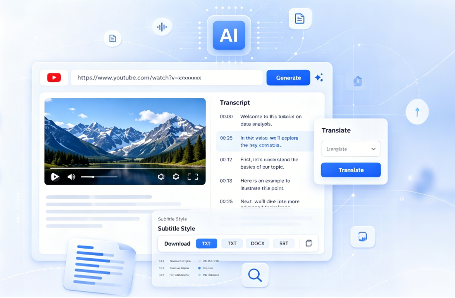 Generate YouTube Transcripts for Every Type of Content