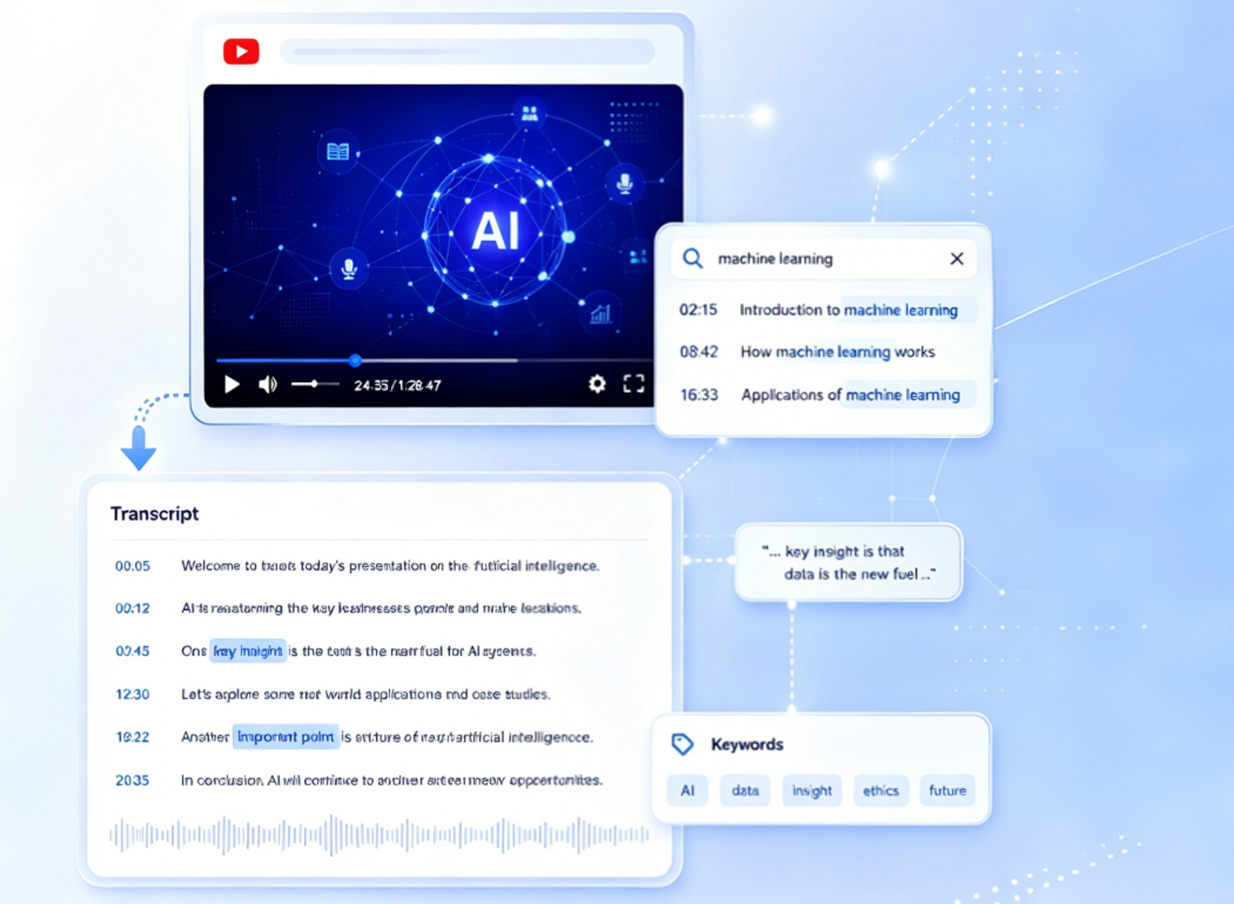 Improve Productivity with AI-Powered YouTube Transcripts