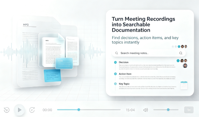 Turn Meeting Recordings into Searchable Documentation