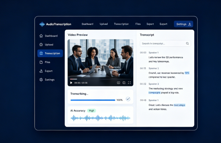 Improve Productivity with AI Video Transcription