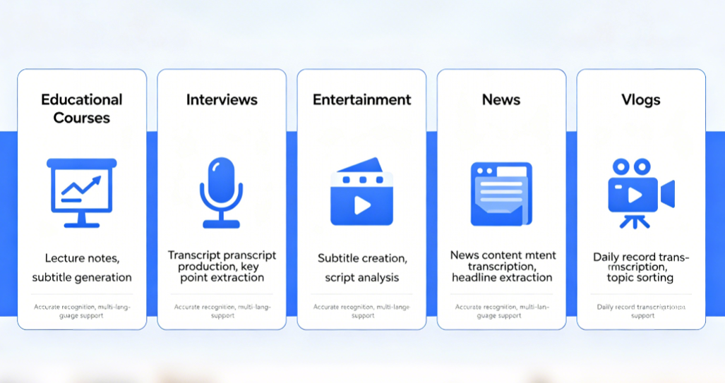 Convert YouTube Videos to Text Across Multiple Scenarios